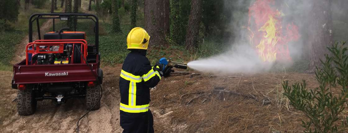 Démonstration Cristanini du FireStop et de son brouillard d’eau